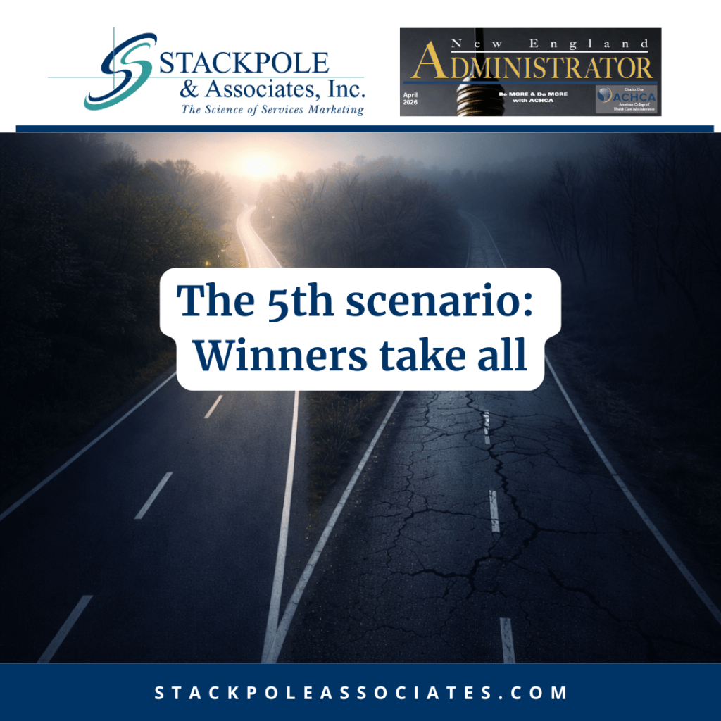 The 5th scenario: Winners take all, from the April 2026 New England Administrator Journal